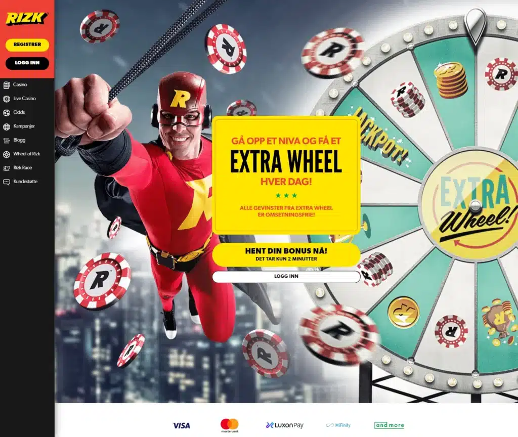 Rizk live casino med Immersive Roulette